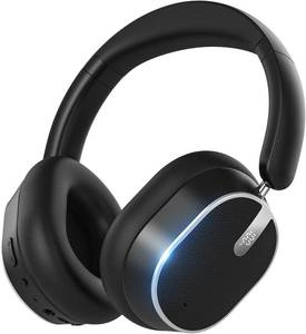 lot 18592 image: Hybrid Active Noise Cancelling Bluetooth Headphones, Over Ear Wireless Headphones with 120H Playtime, Hi-Res Audio, Deep Bass, Memory Foam Ear Cups for Home Office Travel