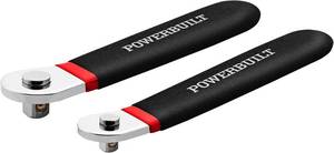lot 18625 image: Powerbuilt 2 Piece Socket Levers, 14-Inch and 38-Inch Drive, Extra Low Profile, Non-Ratcheting, Boats, RV, Off Road Vehicle - 940009