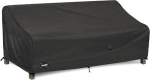 lot 18630 image: 3-Seater Outdoor Couch Cover, 93Wx40Dx35H inches Outdoor Furniture Covers Waterproof,100% Waterproof Heavy Duty Patio Furniture Covers,Black Minimalism Style Outdoor Sofa Cover