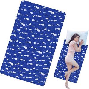 lot 18635 image: Drydiet Cooling Pad Mat for Bed Cooling Mattress Pad Gel for Sleep, Summer Hot Flashes, Adult, Pets, No Water or Electricity Required(Polar Bear,48 x 28 Inch,Dark Blue)