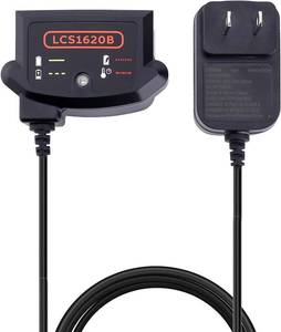 lot 18646 image: 20V MAX Lithium Battery Charger Replacement for Black Decker LCS1620B,Compatible with Black and Decker 20Volts Li-ion Battery LBXR20 LBXR20-OPE LB2X4020 LBX4020 LB20 LBX20 LBXR2020-OPE
