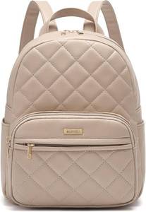 lot 18647 image: Marvolia Mini Backpack for Women - Vegan Leather Small Fashion Purse for Travel Work Shopping - Khaki