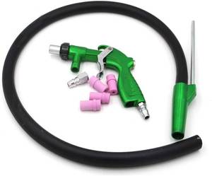 lot 18670 image: Chiloskit PS-2 Heavy Duty Sandblaster Sand Blasting Gun Kit Rust Remove Tool for Sandblast Cabinet Gun Parts with 4 Ceramic Nozzle Tips 5mm and 6 mm