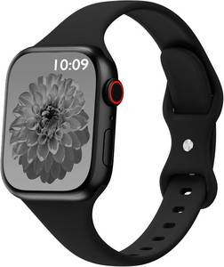 lot 18682 image: Sport Slim Silicone Bands Compatible for Apple Watch Band 38mm 42mm 40mm 44mm 41mm 45mm 46mm 49mm, Thin Narrow Replacement Strap Wristband for iWatch Series 1110987SE654321Ultra Women Men