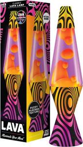 lot 22342 image: Lava  Lamp - 14.5 Groovy Gradient Flocked Base - The Original Motion Light - Yellow Wax and Purple Liquid - Item #2015