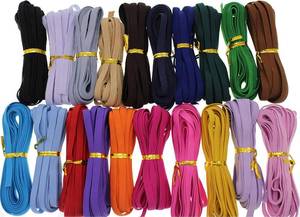 lot 22773 image: Assorted-Color 14 Inch Elastic Band for Sewing - 100 Yards Stretch Bands for Clothes, Waistband Elastic, Bias Tape, Crochet Accessories - Thin Elastic Cord & Straps for Crafts & DIY Projects