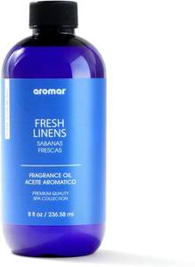 lot 22795 image: AROMAR Premium Fragrance Oil, Long-Lasting, Refreshing Uplifting Aroma for Aromatherapy, Relaxation & Household Uses. Fresh Linens 8oz