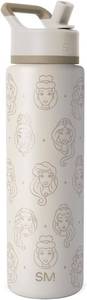 lot 22833 image: Simple Modern Summit Water Bottle with Straw Lid  Disney 30oz Leak Proof Stainless Steel Insulated Cup  Gifts for Her Him  Princess Icons