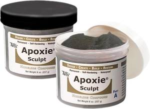 lot 22848 image: Aves Apoxie Sculpt - 2 Part Modeling Compound (A & B) - 1 Pound, Natural