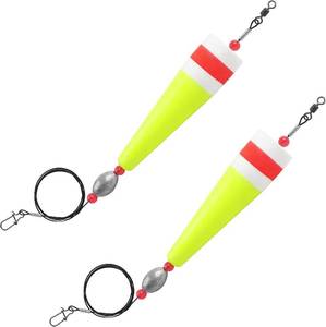lot 22864 image: 3 Pack Popping Cork Floats Rigs Weighted Bobber Egg Grouper Rig Fishing Floats and Bobbers edfish and Speckled Trout Saltwater Freshwater Fishing Tackle