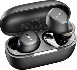 lot 22873 image: TOZO A1 Wireless Earbuds Bluetooth 5.3 Light Weight in Ear IPX5 Waterproof Headphones 2 Mic for AI Calls, Immersive Premium Sound Bass Headset with Charging Case, 32 Presets EQ Customization via App