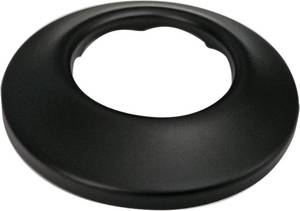 lot 22877 image: Westbrass R406-62 1-12 OD Opening x 2-12 OD Exterior Diameter Low Pattern Sure Grip Flange, Matte Black