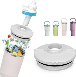 lot 22891 image: YOUSHARES Tumbler Adapter Compatible with Stanley IceFlow 20 & 30oz to Cirkul Flavor Cartridge, Food-Grade Water Bottle Accessories for Stanley Cup