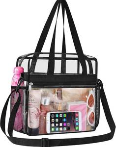 lot 22901 image: Oraben Clear Tote Bag Clear Bag Stadium Approved 12x6x12 Stadium Bag for Work, Sports Games,Gym
