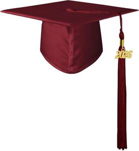 lot 22934 image: GraduationMall Matte Graduation Cap with 2026 Tassel for High School & Bachelor