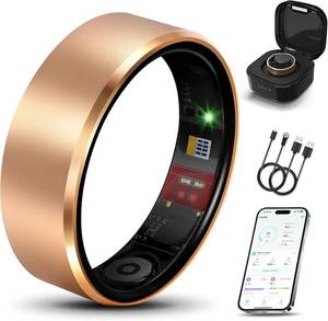lot 22880 image: Milavan Ring 2.0 Smart Ring Fitness Tracker Size 7 Gold