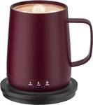 Smart Self Heating Coffee Mug,14oz Temperature Control Coffee Mug,Hot up to 150 F,Rechargeable Heated Coffee Mug,Up to 6H Battery Life,Coffee Cup Warmer,Great Gift for Coffee Lovers,Dad,Mom (Claret)