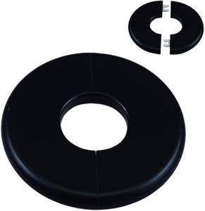 lot 18731 image: ABS Wall Split Flange Self-Adhesive Tape Round Escutcheon Plate Cover for Water Pipe, Faucet Decoration Accessories (44mm1.73in)
