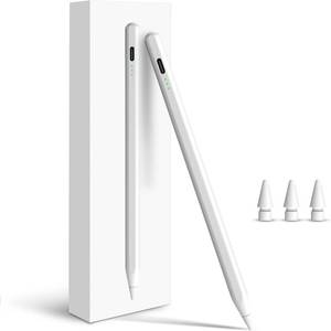 lot 18742 image: Penlike Pencil for Apple iPad A16 10th, Fast Charge Stylus Pen for 2026-2018 iPad A1611-6th, Air 1113 M4M3M25th-3rd, Pro 1311M412.9, Mini A17 Pro65th Palm Rejection Tilt Sensitivity - Incomplete