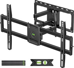 lot 18808 image: USX Mount Full Motion TV Wall Mount for Most 42-90 inch Flat ScreenLED4K, TV Mount Bracket Dual Swivel Articulating Tilt 6 Arms, Max 16 Wood Studs, VESA 600x400mm, Holds up to 132lbs