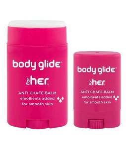 lot 18859 image: BodyGlide For Her Anti Chafe Balm, 1.5oz & 0.35oz Bundle (USA Sale Only)