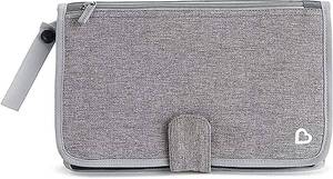 lot 18875 image: Munchkin  Go Change  Portable Diaper Changing Kit with Changing Pad and Wipes Case, Grey