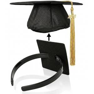 lot 18889 image: Graduation Cap Headband, Firm Anti-fall HairBand for Graduation Hat, Graduation Gifts Hat Accessories for Graduates, Students, Women (Grad Cap Not Included)