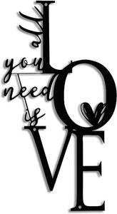 lot 22939 image: Love Wall Decor All You Need Is Love Sculpture, add romantic home decoration to living room, bedroom and kitchen
