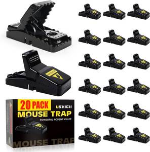 lot 22965 image: 20 Pack Mouse Traps Indoor for Home,Mice Traps for House,Reusable Mouse Trap that Work,Small Mice Catchers for Home Indoor, Quick Set Mousetraps Effective
