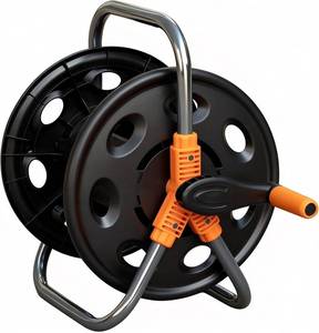 lot 22149 image: Garden Water Hose Reel Cart, Holds up to 50-80 Feet of 58-Inch Hose, Portable Hose Holder for Convenient Hose Storage and Watering