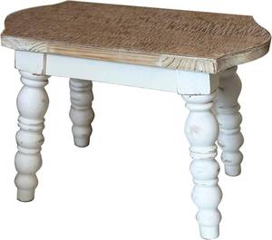 lot 22150 image: dwellington Wooden Bathroom Farmhouse Step Stool, Wood Foot Stool for Adults Kids, Bedside Step Plant Stand for Kitchen