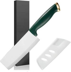 lot 22181 image: DESIAR 6.5 Inch Ceramic Chef Knife - Sharp Vegetable Chopping & Butcher Knife with Sheath Cover, Easy to Clean Kitchen Knives in Gift Box