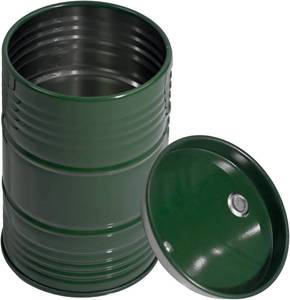 lot 22210 image: RC Car Mini Oil Drum Decoration Metal Oil Barrel, Realistic Fuel Barrel for 18 110 Crawler Car Simulated Oil Container for Traxxas TRX4, Axial SCX10 CC01 D90 RC4WD Decorative Accessories Green