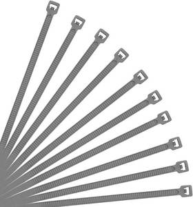 lot 22234 image: XINGO 10 Inch Cable Zip Ties (500 Pack), 40 Lbs Tensile Strength-Heavy Duty, Self-Locking Nylon Plastic Nylon Wire Ties for indoor and outdoor use (Silver)