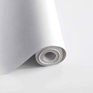 lot 22235 image: Safiyya 393 x17.7 Peel and Stick Wallpaper White Contact Paper Waterpoof Self-Adhesive Wallpaper Decorative Wall Paper Vinyl Roll for Kitchen Furniture
