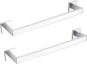 lot 22238 image: BANOLUX Towel Rack, 12-Inch Single Towel Bars for Bathroom, Towel Racks for Bathroom Wall Mounted SUS304 Stainless Steel Hand Towel Holder Heavy Duty, Chrome Towel Bar 2 Pack, A7-TB-PC-12IN-2PACK