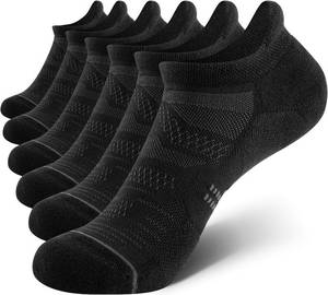 lot 23303 image: CS CELERSPORT 6 Pack Womens Ankle Running Socks Cushioned Low Cut Tab Athletic Socks