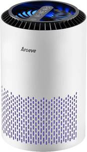 lot 23309 image: AROEVE Air Purifiers for Bedroom Home, Air Purifier For Smoke Pollen Dander Hair Smell Air Cleaner with Sleep Mode Speed Control For Bedroom Office, MK01- White(Available for California)