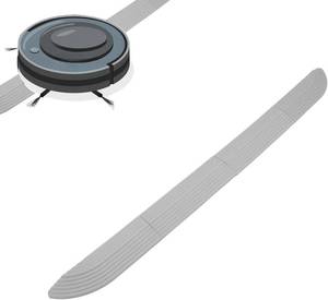 lot 23315 image: Rubber Threshold Ramp for Doorways, Grey, 4 Pack, Universal Vacuum Robot Door Sill Wheelchair Bathroom Access