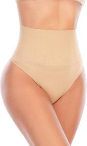 lot 23329 image: Werena Tummy Control Thong Shapewear for Women Seamless Shaping Novelty Thong Panties Body Shaper Underwear Size Small