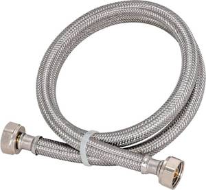lot 23341 image: Eastman 36 Inch Steel-Flex Faucet Connector, Braided Stainless Steel Supply Line with 12 In. FIP Ends, 48020
