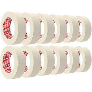 lot 23348 image: SWRT Masking Tape 1 Inch Wide x 55 Yards x 12 Rolls, White Painters Tape for General Purpose Use, Masking Tape Bulk for Kitchen Labeling, Crafts & Home Projects (660 Yards Total)