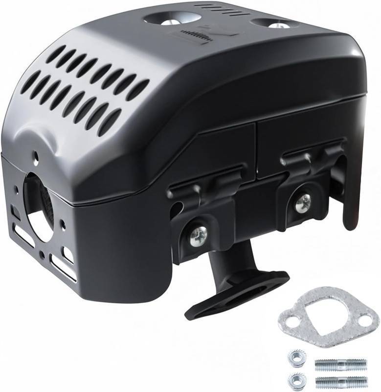 lot 1142 image: KIKITE 212cc Muffler Exhaust Assembly Compatible with Non-Hemi Harbor Freight Predator 212cc Exhaust Silencer Engine 60363 69730 5.5hp 6.5hp