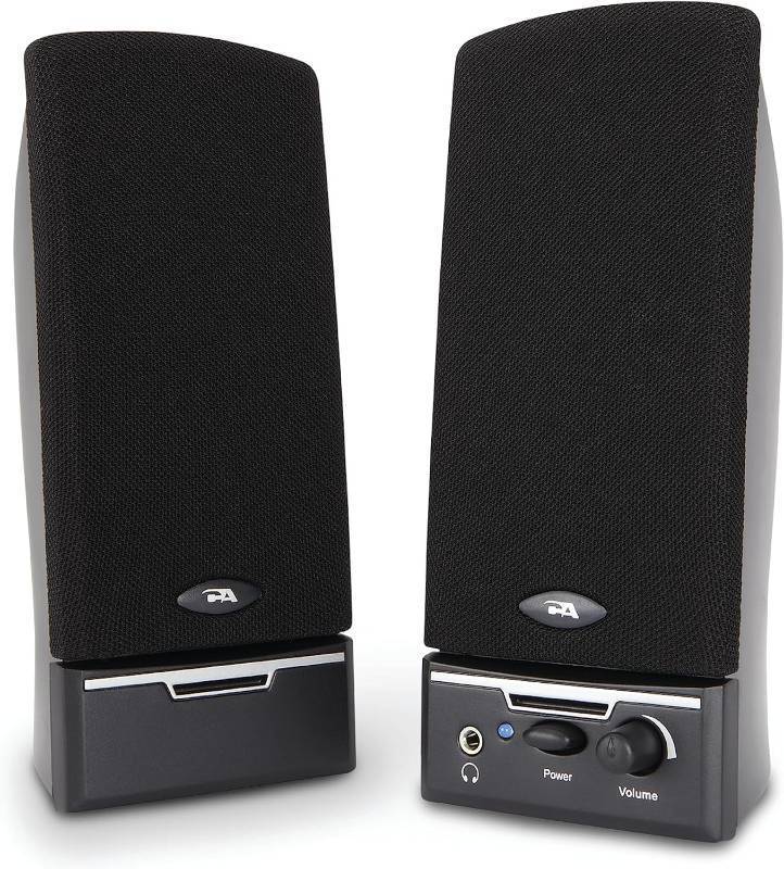 lot 1530 image: Cyber Acoustics CA-2014 Computer Speakers, Full Stereo Sound, Convenient Controls, Easy Setup