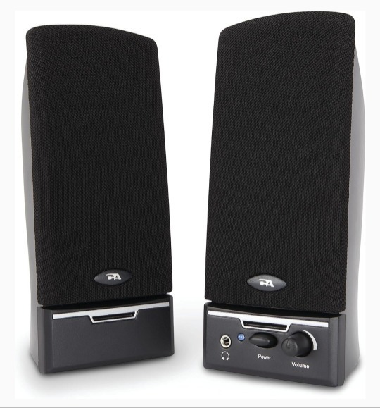 lot 1602 image: Cyber Acoustics CA-2014 Computer Speakers, Full Stereo Sound, Convenient Controls, Easy Setup