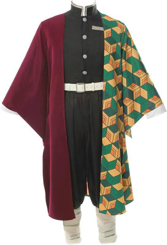 lot 17580 image: Nuoqi Zentisu Tanjiro Cosplay Adult Giyuu Tomioka Outfit Shinobu Anime Halloween Costume Size Large