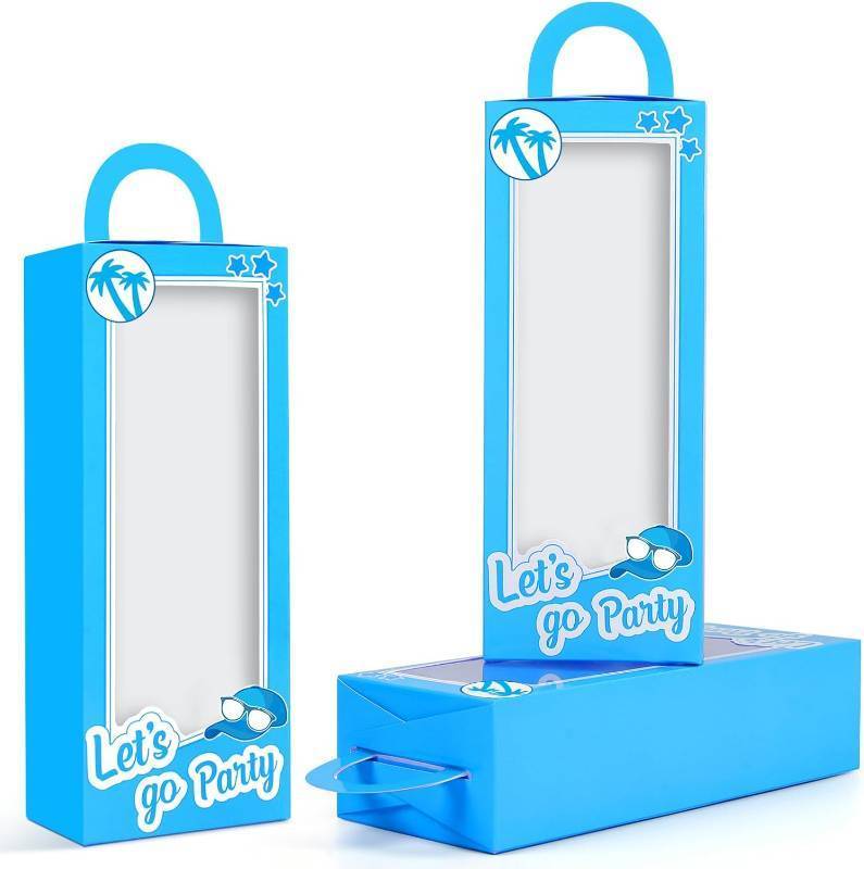 lot 17267 image: Sisorl 12PCS Blue Party Favor Boxes Blue Doll Gift Boxes Bachelorette Birthday Decoration Goodie Bag Candy Box for Girls and boys Birthday Party Bridal Shower Supplies (11)