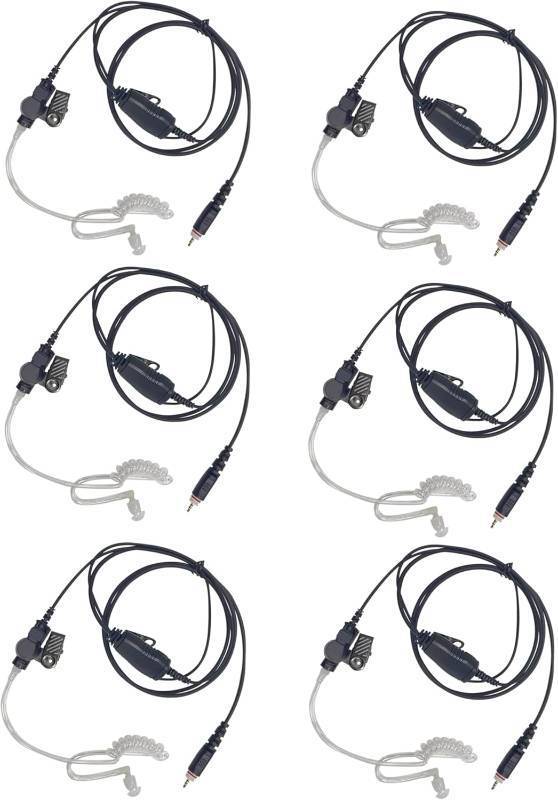 lot 17293 image: 6 Pcs CLP1010e Acoustic Tube Earpiece CLP1080e Radio Ear Piece with Mic Headset for Motorola 1010e 1080e CLP1040e CLP1083e CLP446e CLPe446 CLP107e CLPe107 CLPe Plus Walkie Talkie (6 Packs)