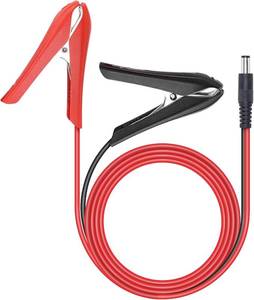 lot 22092 image: YACSEJAO DC Battery Alligator Clips Cable DC 5.5 2.1mm Male to Battery Clamps Extension Cord 12-24V Battery Clamp-on Car Charger Power Supply Cable for Auto Accessories(6FT)