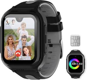lot 23016 image: Wonlex 4G Smartwatch for Kids with SIM Card, 1.78 Inch Touch Screen Phone Watch with Video Calling, Voice Chat, SOS, Camera, Music, Pedometer, Birthday Gift for Girls and Boys 8-12 Years Old